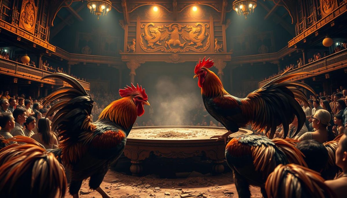Meja Pertarungan Sabung Ayam Interaktif – Pengalaman Unik
